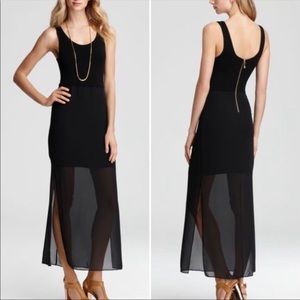VINCE CAMUTO Black Sleeveless Maxi Dress Large